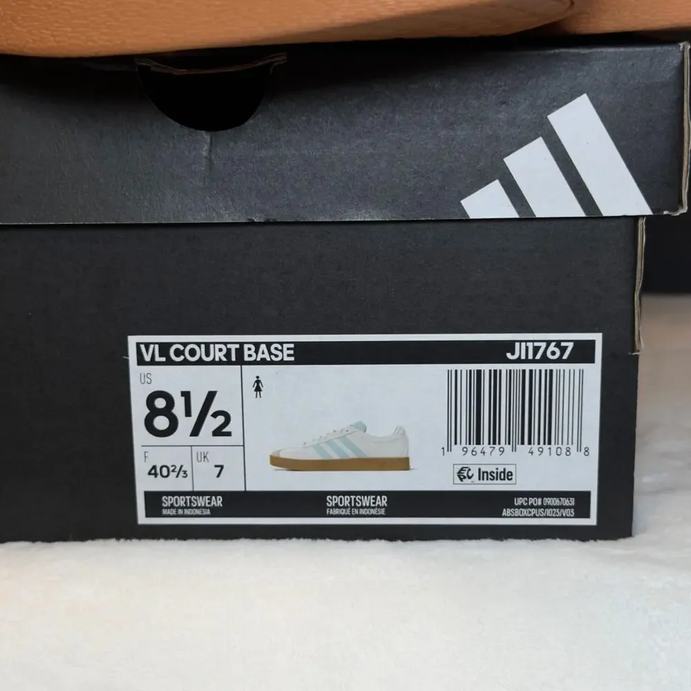 adidas Women’s VL Court Base “Core Halo Mint” – JI1767 | 8.5W